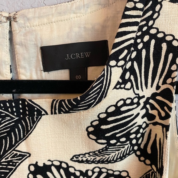 J. Crew - Tan Black Floral Cut out Dress - Picture 4 of 7